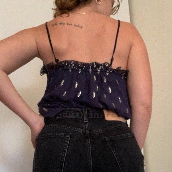 Rebecca Taylor Navy Blue Tank | Sz S - Picture 4 of 4